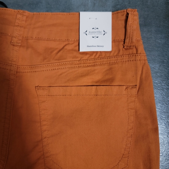 Nanette Lepore Hamilton Skinny Pants, Autumn Orange, Women's Size 2 - Picture 9 of 10